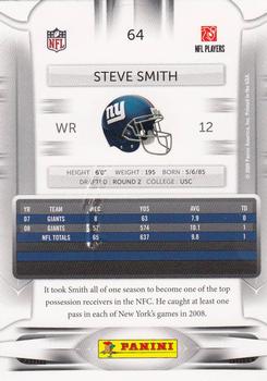 2009 Playoff Prestige #64 Steve Smith Back
