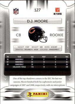 2009 Playoff Prestige #127b D.J. Moore Back