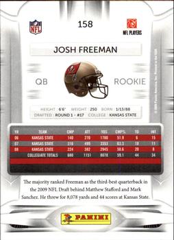 2009 Playoff Prestige #158b Josh Freeman Back
