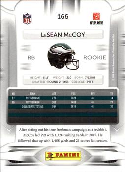 2009 Playoff Prestige #166b LeSean McCoy Back