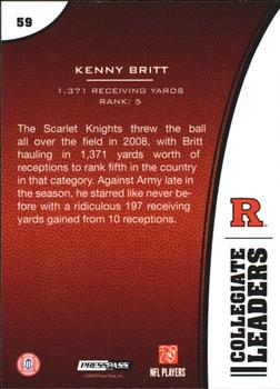 2009 Press Pass #59 Kenny Britt Back