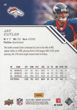 2009 Upper Deck Draft Edition #157 Jay Cutler Back