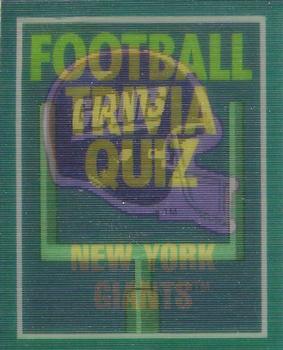 1989 Score - Magic Motion: Football Trivia Quiz #3 Football Trivia Quiz Front
