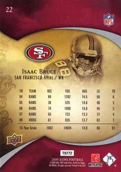 2009 Upper Deck Icons #22 Isaac Bruce Back