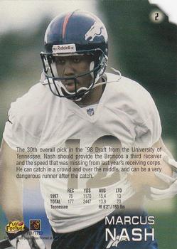 1998 Playoff Absolute Retail #2 Marcus Nash Back