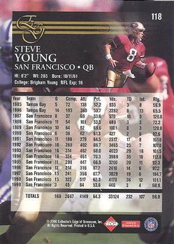 2000 Collector's Edge EG #118 Steve Young Back