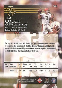 2000 Collector's Edge EG #149 Tim Couch Back