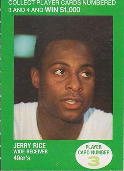 1990 British Petroleum #3 Jerry Rice Front