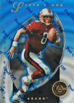 1997 Pinnacle Totally Certified - Platinum Blue #4 Steve Young Front