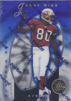 1997 Pinnacle Totally Certified - Platinum Blue #9 Jerry Rice Front