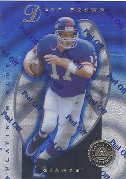 1997 Pinnacle Totally Certified - Platinum Blue #21 Dave Brown Front
