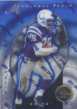 1997 Pinnacle Totally Certified - Platinum Blue #94 Marshall Faulk Front