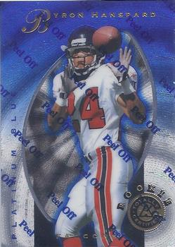 1997 Pinnacle Totally Certified - Platinum Blue #123 Byron Hanspard Front