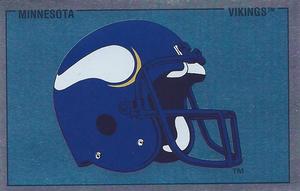 1989 Panini Stickers (UK) #93 Minnesota Vikings Helmet Front