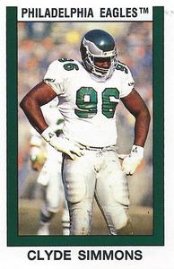 1989 Panini Stickers (UK) #132 Clyde Simmons Front