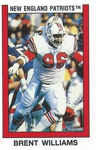 1989 Panini Stickers (UK) #352 Brent Williams Front