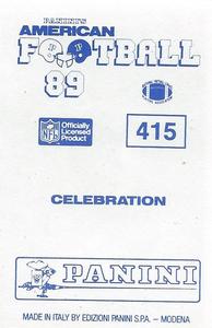 1989 Panini Stickers (UK) #415 SB XXIII Back