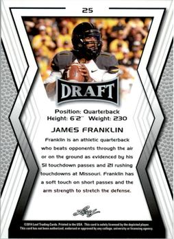 2014 Leaf Draft #25 James Franklin Back