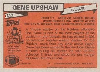 2001 Topps Archives #177 Gene Upshaw Back