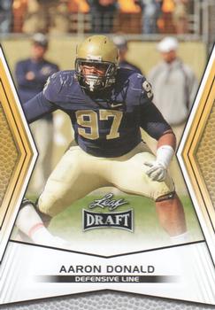 2014 Leaf Draft - Gold #2 Aaron Donald Front