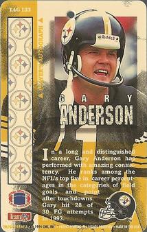 1994 Pro Tags #TAG 133 Gary Anderson Back