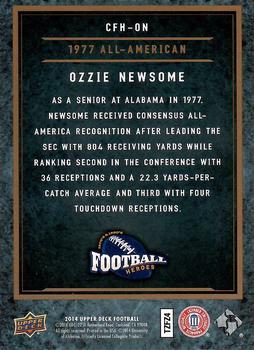 2014 Upper Deck - College Football Heroes: 1970s and 1980s #CFH-ON Ozzie Newsome Back