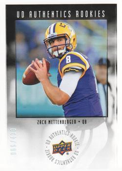 2014 Upper Deck - Authentics Rookies #UA-15 Zach Mettenberger Front