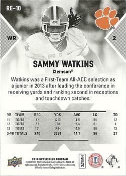 2014 Upper Deck - Rookie Exclusives #RE-10 Sammy Watkins Back