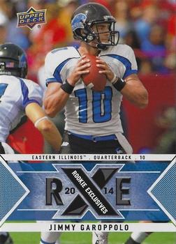 2014 Upper Deck - Rookie Exclusives #RE-17 Jimmy Garoppolo Front