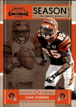2008 Playoff Contenders #21 Chad Johnson Front