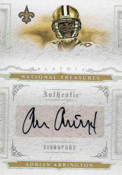 2008 Playoff National Treasures #135 Adrian Arrington Front