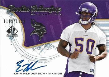2008 SP Authentic #225 Erin Henderson Front
