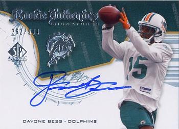 2008 SP Authentic #231 Davone Bess Front