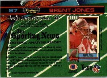 1991 Stadium Club - Super Bowl XXVI #97 Brent Jones Back