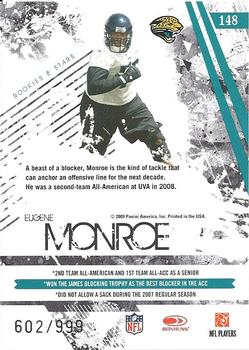 2009 Donruss Rookies & Stars #148 Eugene Monroe Back