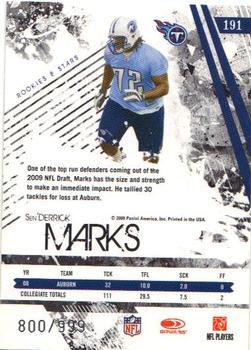 2009 Donruss Rookies & Stars #191 Sen'Derrick Marks Back