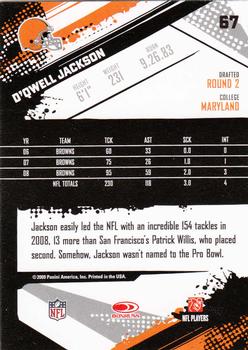 2009 Score #67 D'Qwell Jackson Back