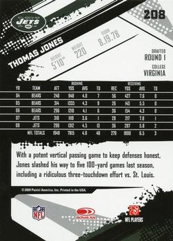 2009 Score #208 Thomas Jones Back