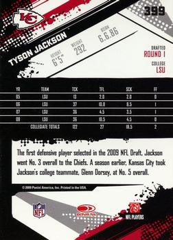 2009 Score #399 Tyson Jackson Back