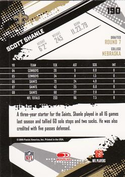 2009 Score Inscriptions #190 Scott Shanle Back