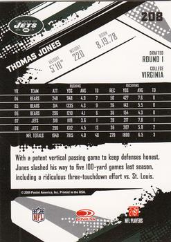 2009 Score Inscriptions #208 Thomas Jones Back