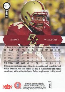 2014 Flair Showcase #138 Andre Williams Back