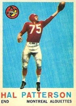 1959 Topps CFL #30 Hal Patterson Front