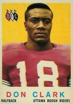1959 Topps CFL #57 Don Clark Front
