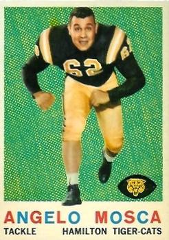 1959 Topps CFL #72 Angelo Mosca Front
