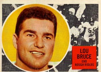 1960 Topps CFL #61 Lou Bruce Front