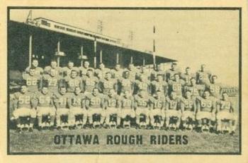 1962 Topps CFL #113 Ottawa Rough Riders Front
