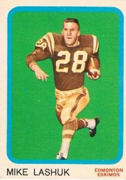 1963 Topps CFL #22 Mike Lashuk Front