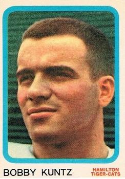 1963 Topps CFL #38 Bobby Kuntz Front