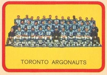 1963 Topps CFL #77 Toronto Argonauts Front